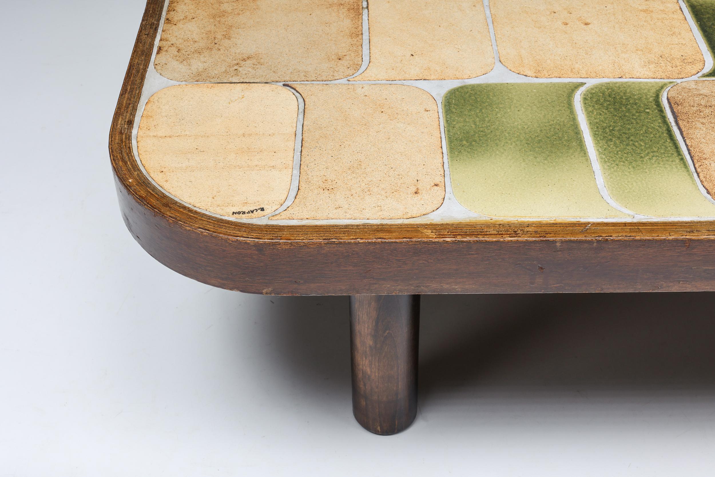 Roger Capron ‘Shogun’ Coffee Table in Ceramic, France, Mid-Century Modern, 1960's 1