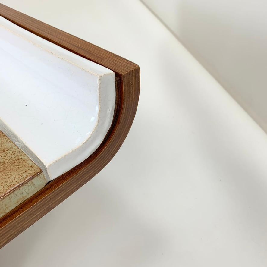 Tavolino in ceramica firmato Roger Capron, arredamento Moribana,  1974 circa, Francia. in vendita 6