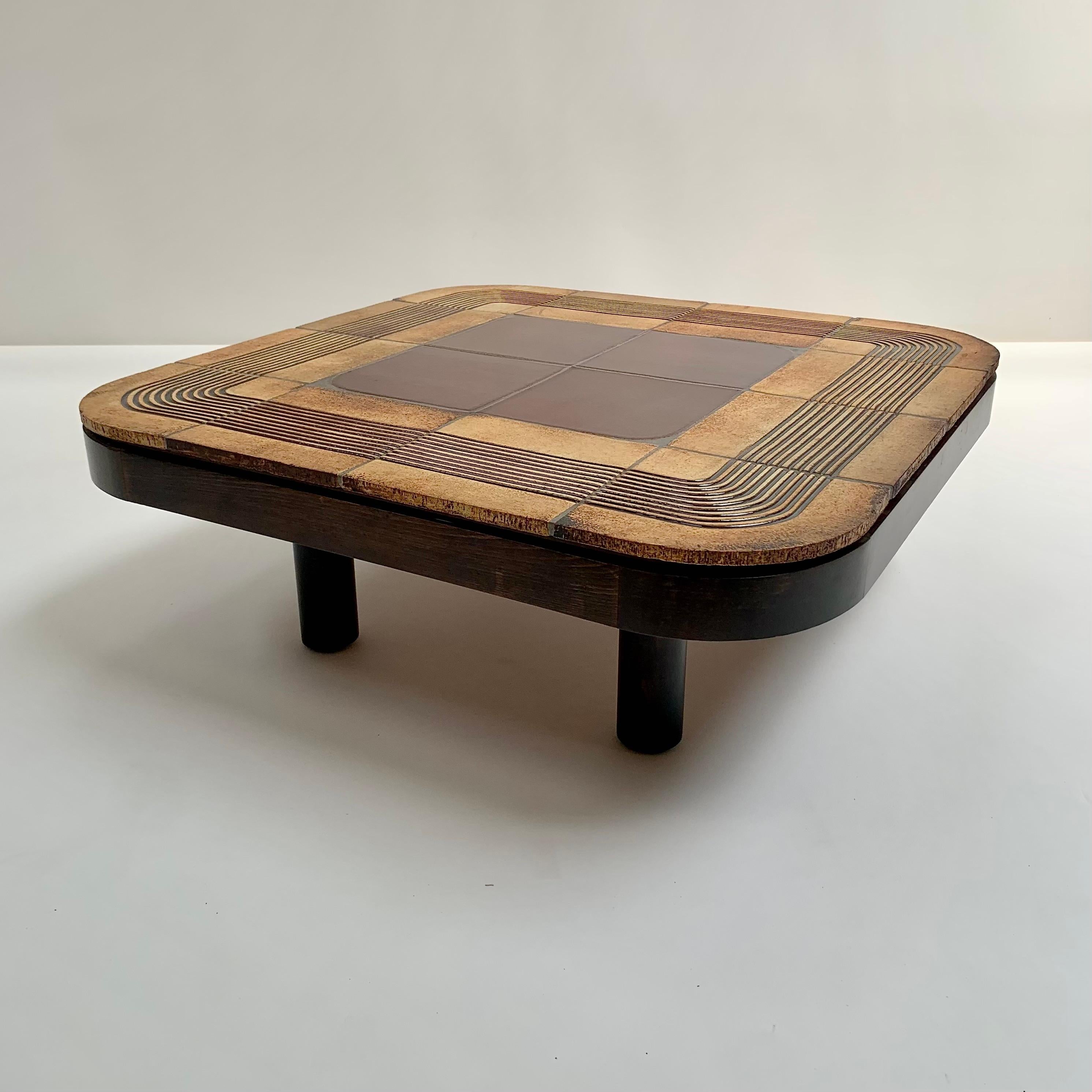 Roger Capron Signierter Mambo Couchtisch aus Keramik, um 1970, Frankreich. im Angebot 8