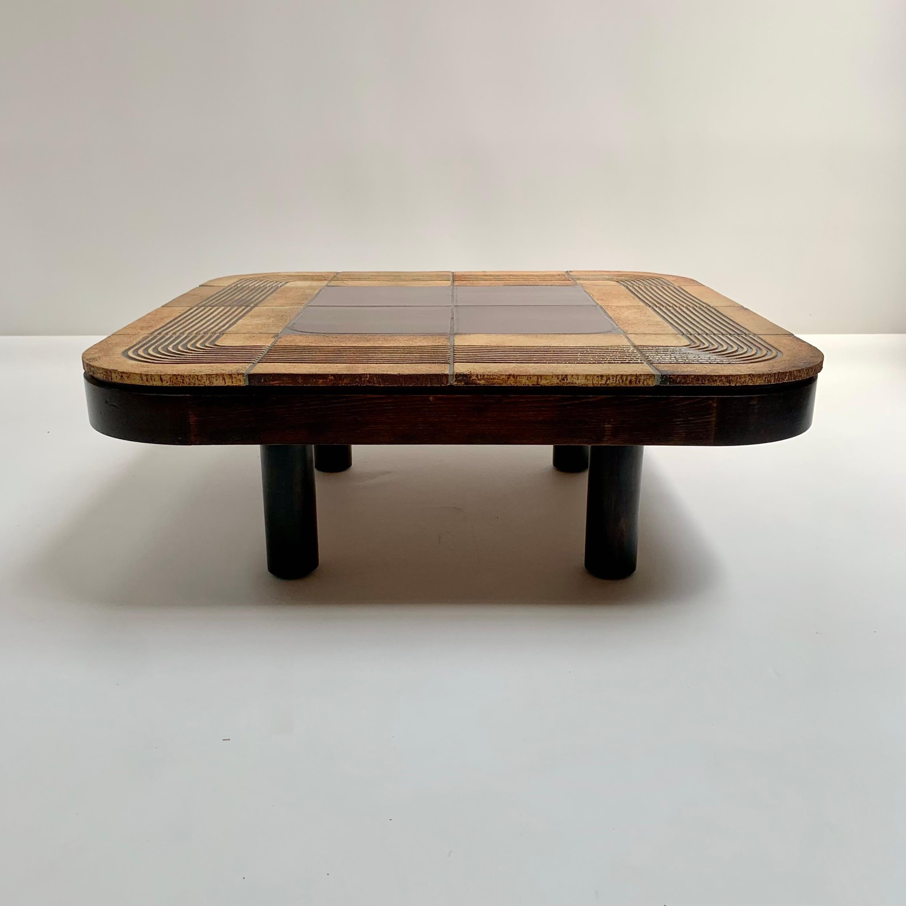 Roger Capron Signierter Mambo Couchtisch aus Keramik, um 1970, Frankreich. im Angebot 11