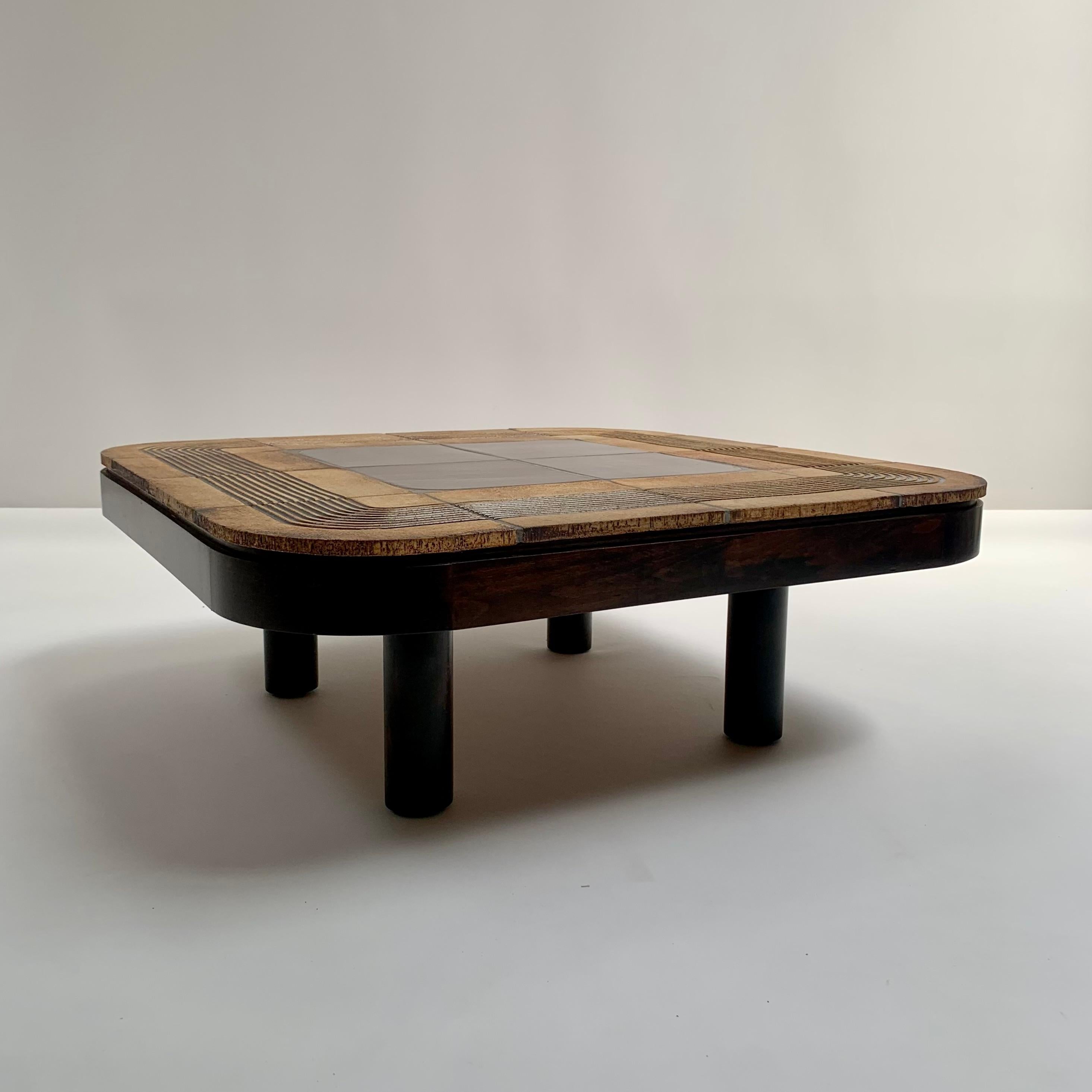 Roger Capron Signierter Mambo Couchtisch aus Keramik, um 1970, Frankreich. im Angebot 3