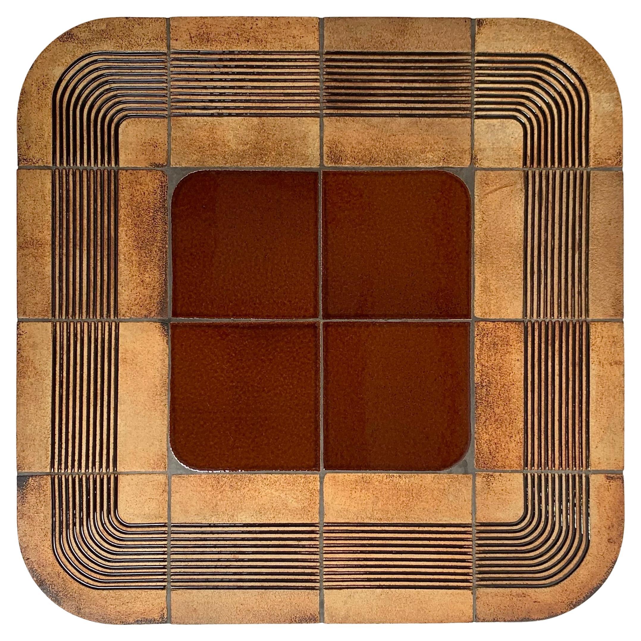 Roger Capron Signierter Mambo Couchtisch aus Keramik, um 1970, Frankreich. im Angebot