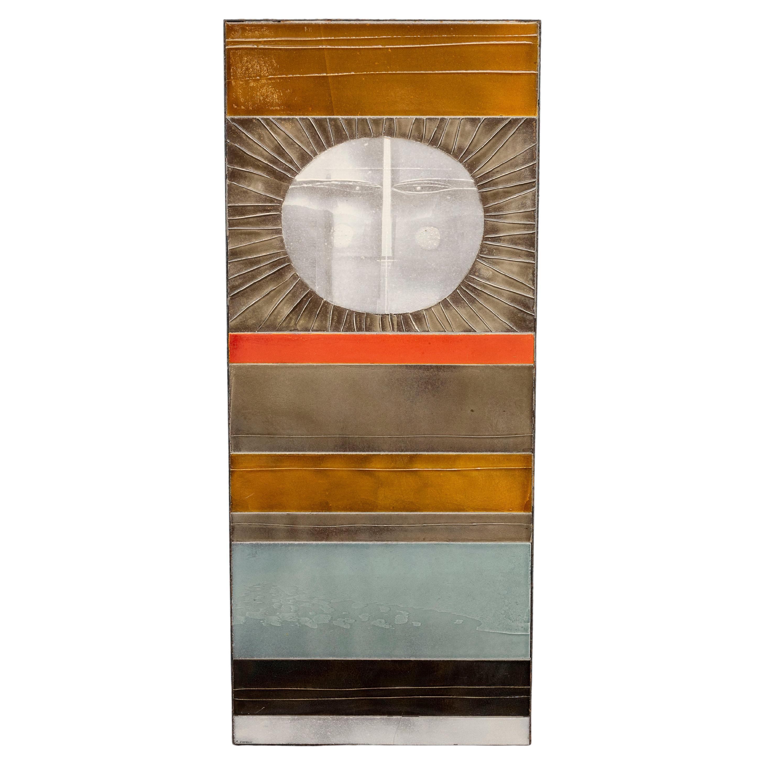 Roger Capron "Soleil" Ceramic Wall Hanging, Vallauris, France