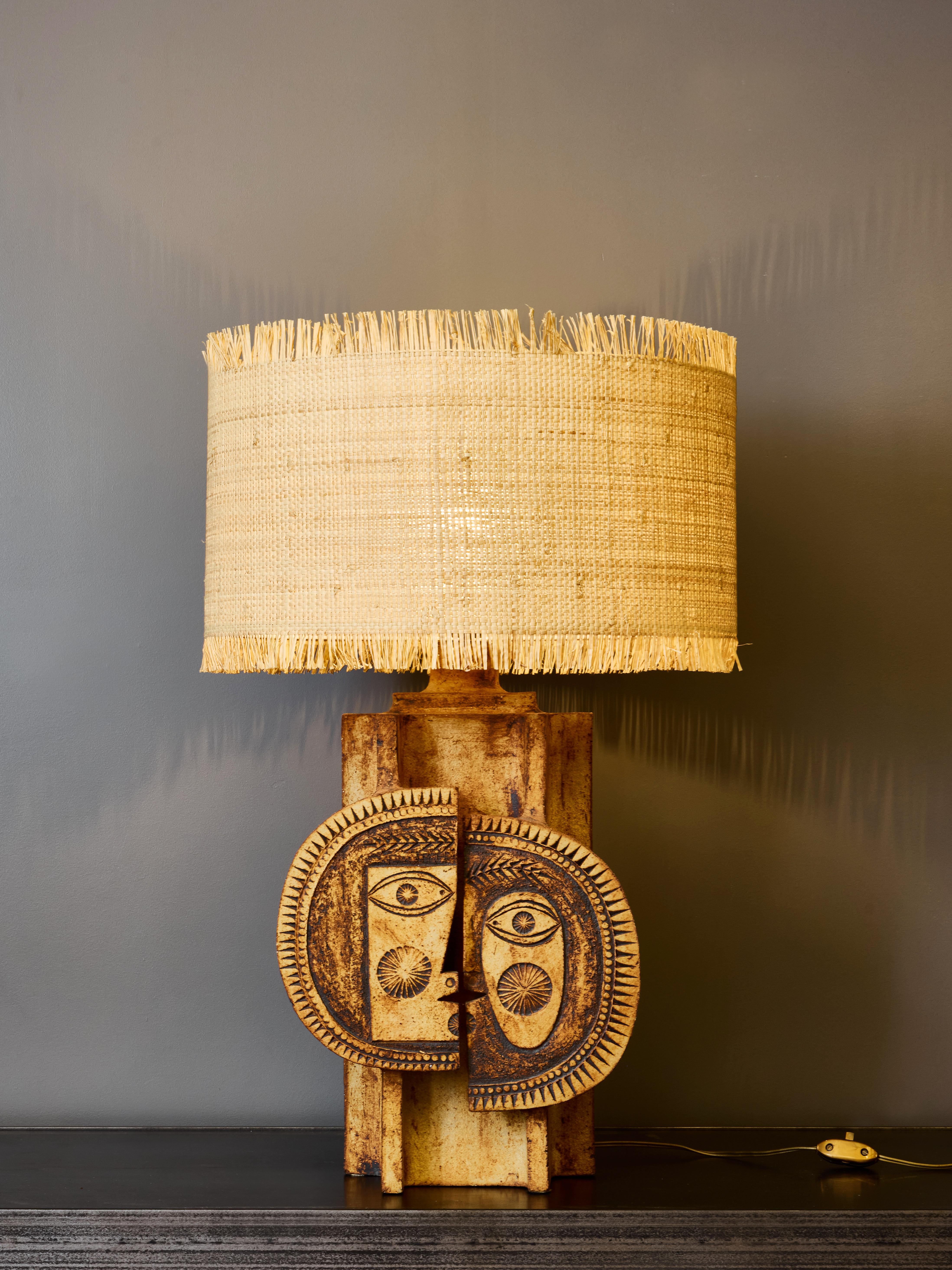 Mid-Century moderno Lampada da tavolo Roger Capron Soleil in vendita