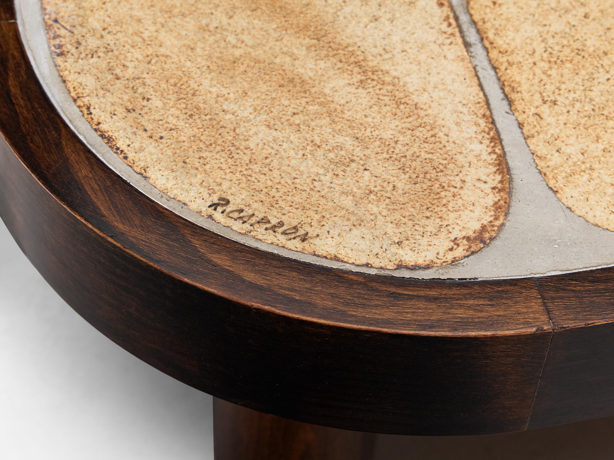 Roger Capron 'Sou-Chong' Couchtisch aus Keramik und Wood 4