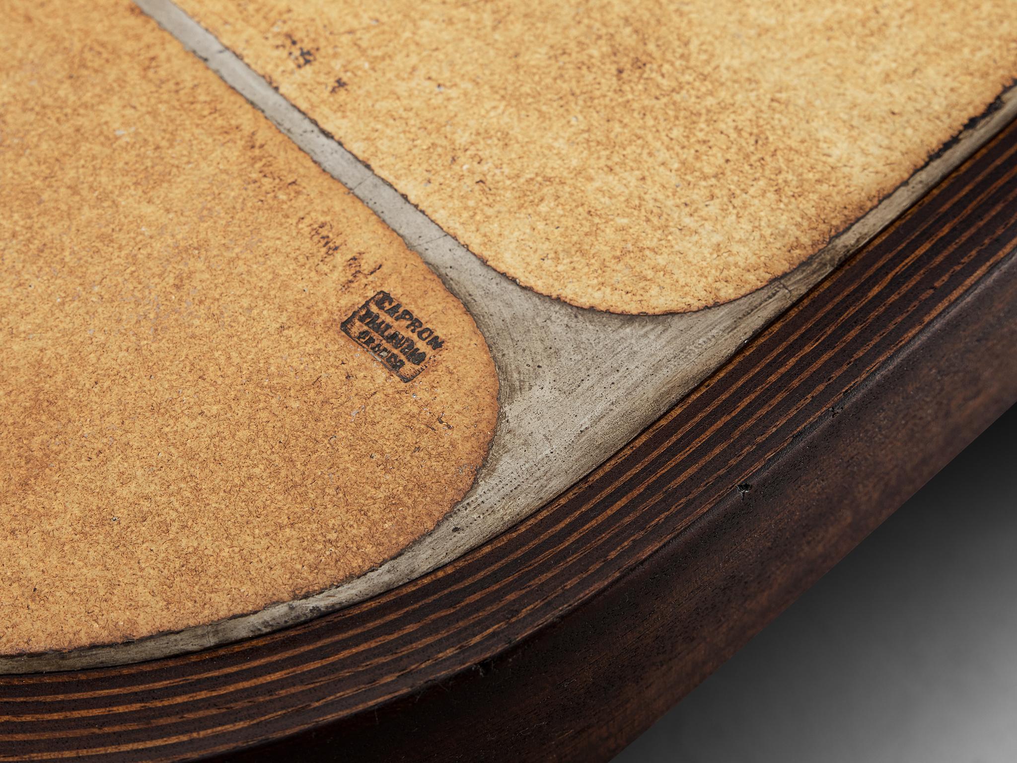 Roger Capron 'Sou-Chong' Couchtisch aus Keramik und Wood im Angebot 4
