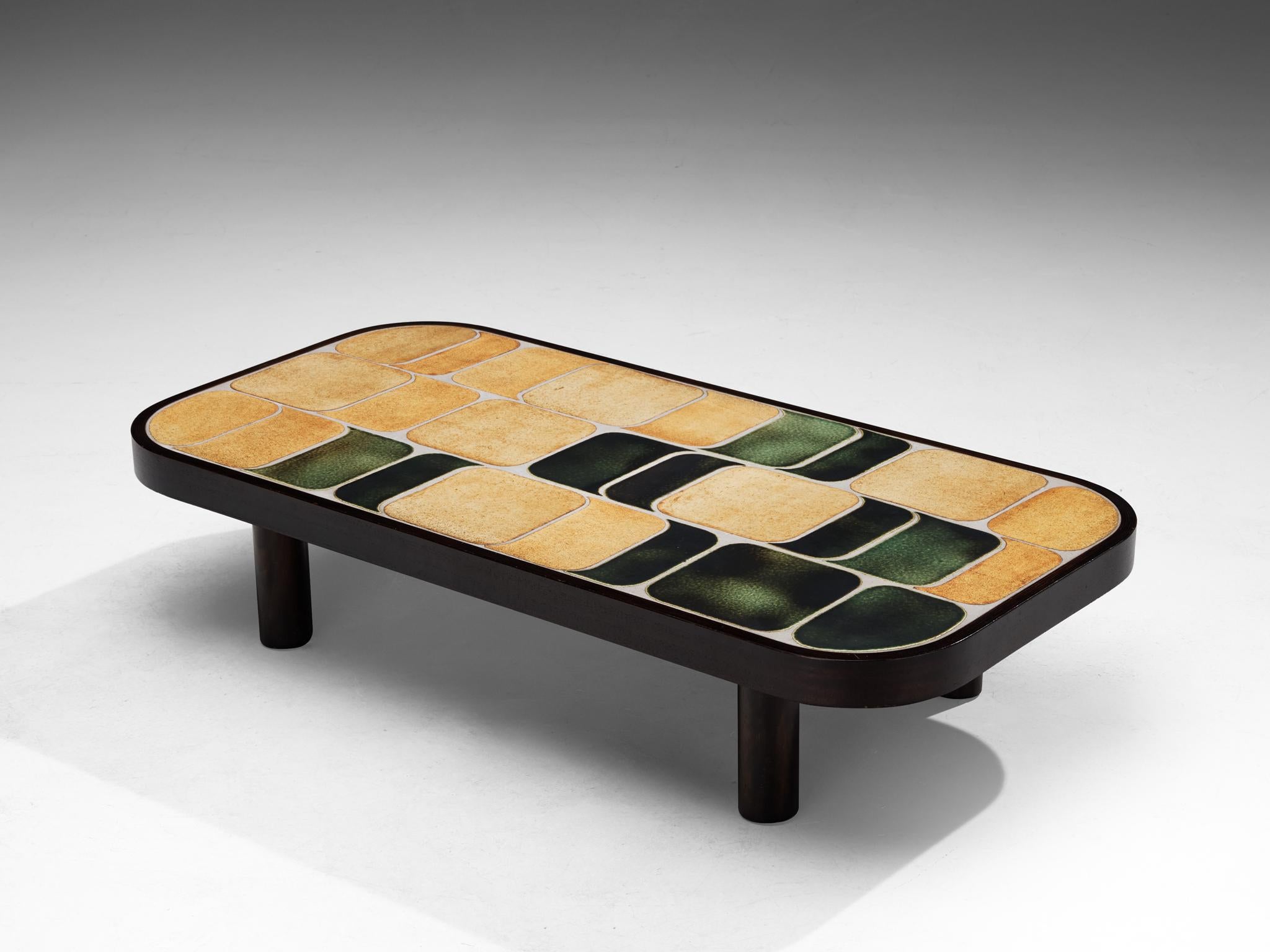 Roger Capron 'Sou-Chong' Couchtisch aus Keramik und Wood 5