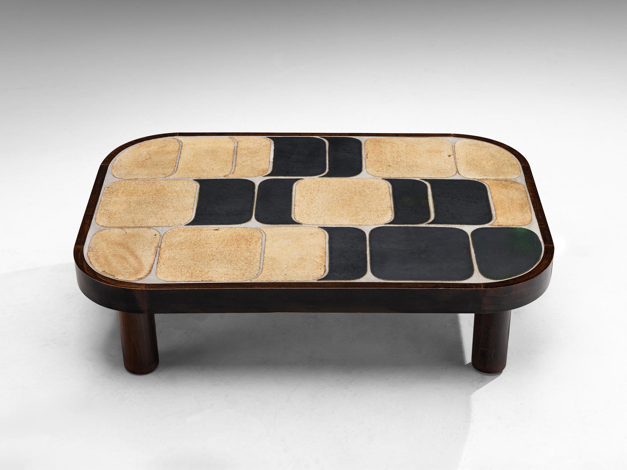 Roger Capron 'Sou-Chong' Couchtisch aus Keramik und Wood 2