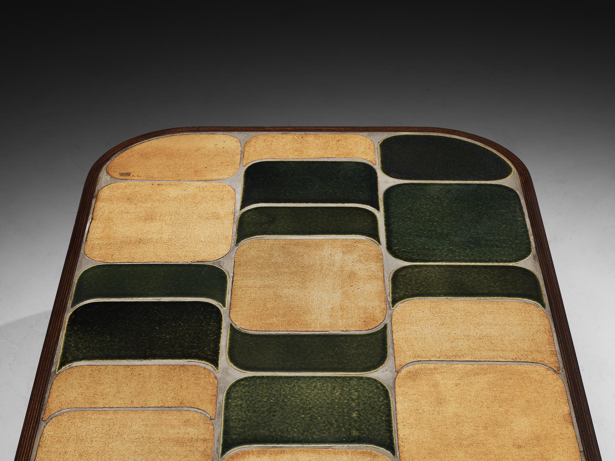 Roger Capron 'Sou-Chong' Couchtisch aus Keramik und Wood im Angebot 3