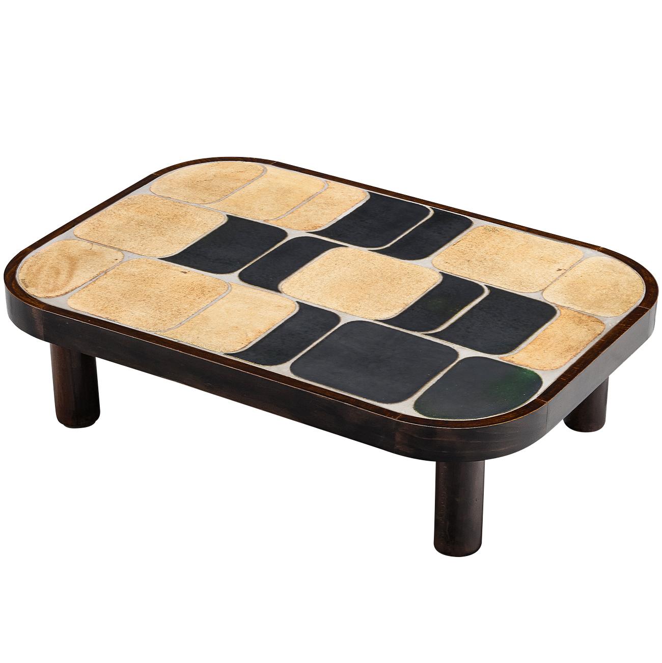 Roger Capron 'Sou-Chong' Couchtisch aus Keramik und Wood