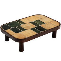 Roger Capron 'Sou-Chong' Couchtisch aus Keramik und Wood