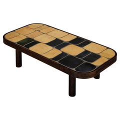 Roger Capron ‘Sou-Chong’ Coffee Table in Ceramic and Wood