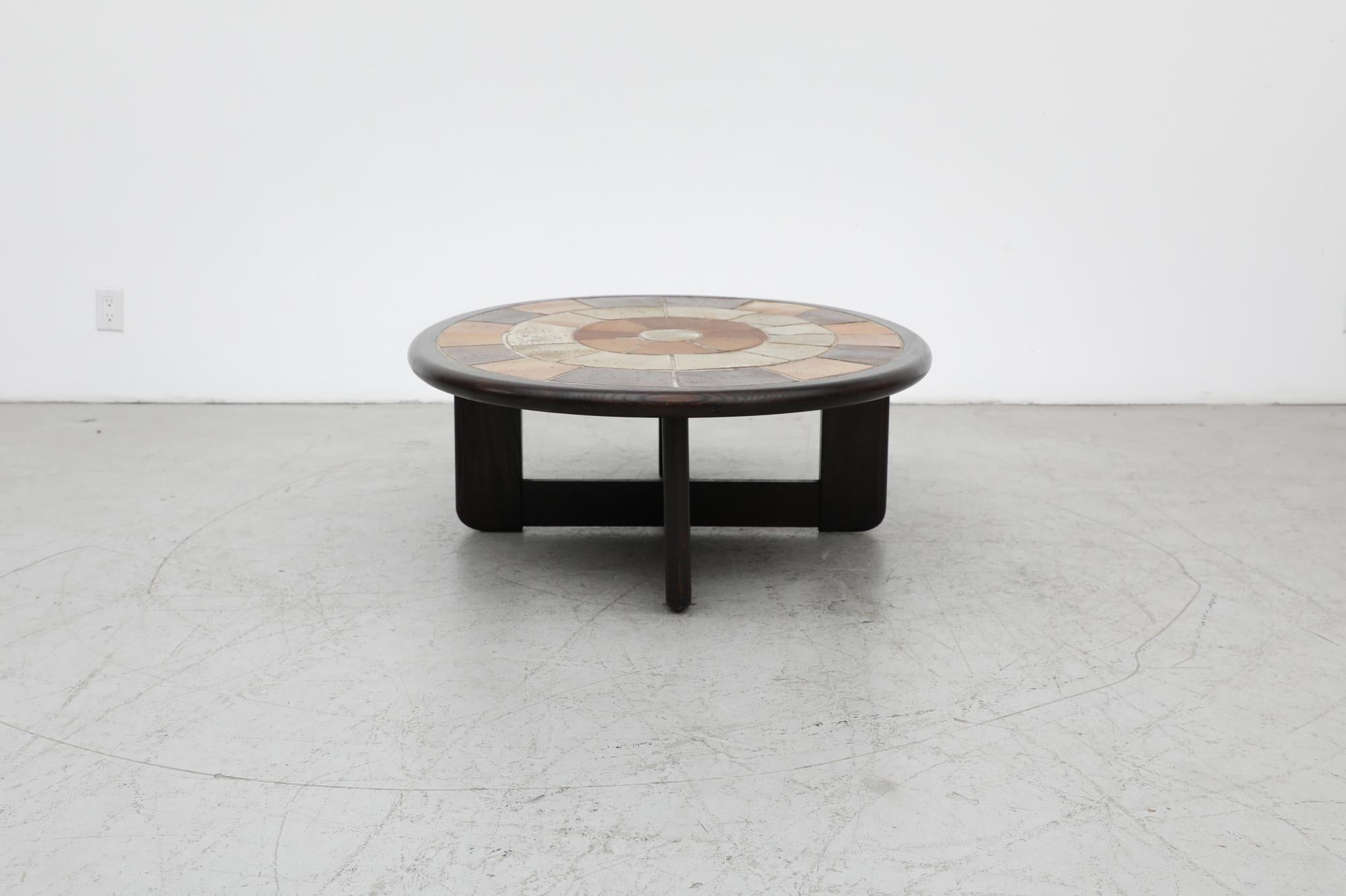 Roger Capron Style Oval Coffee Table by Tue Poulsen 3