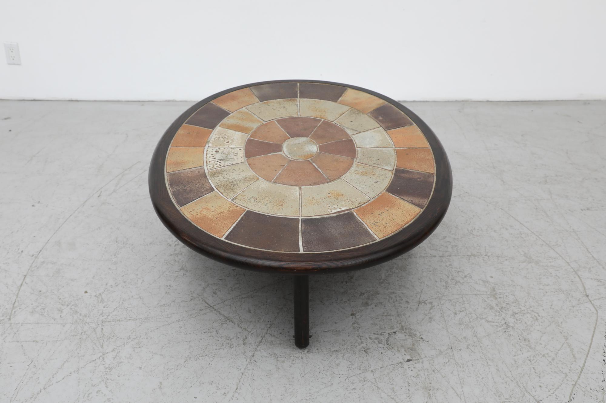 Roger Capron Style Oval Coffee Table by Tue Poulsen 4