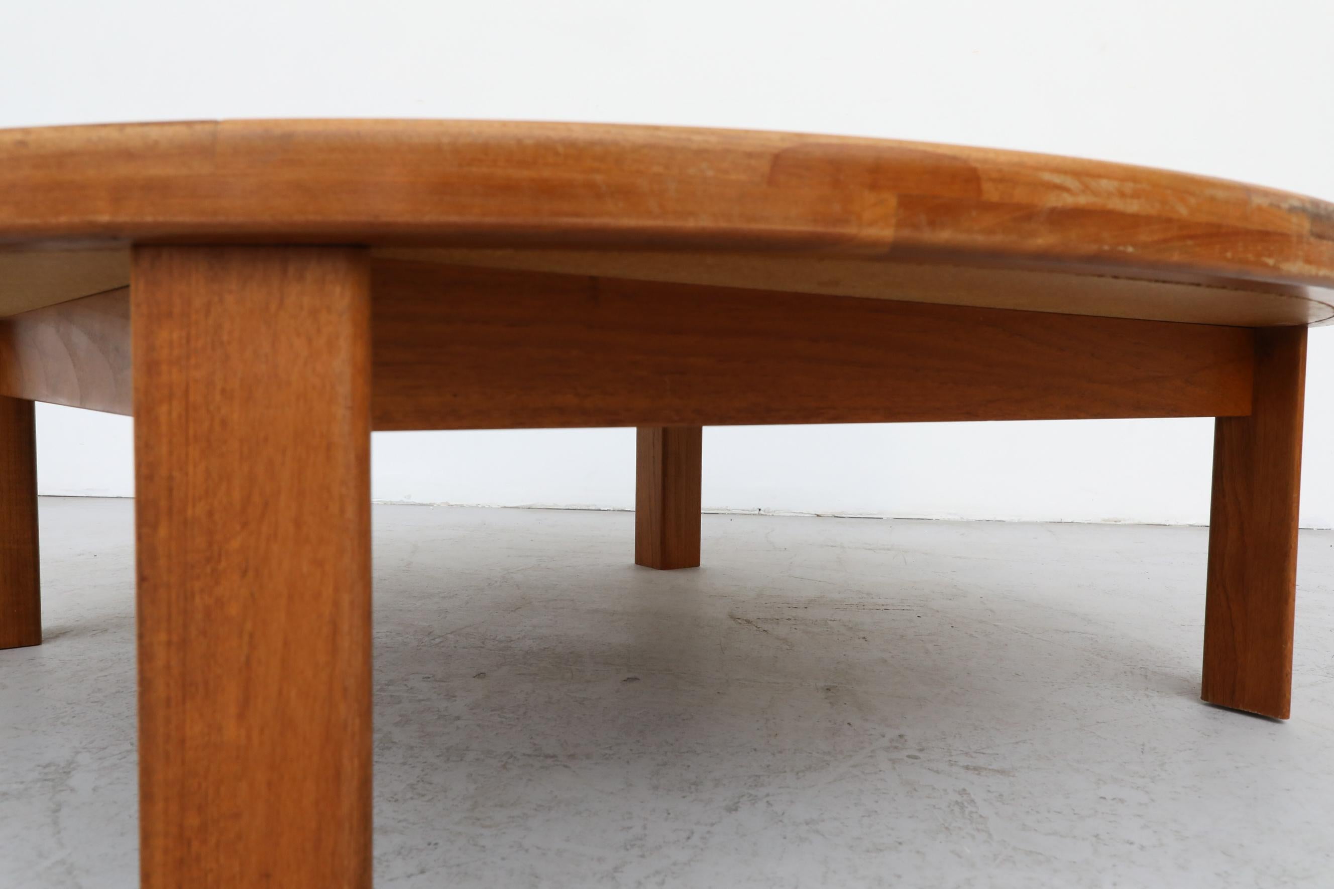 Roger Capron Style Tile and Oak Coffee Table by Tue Poulsen 3