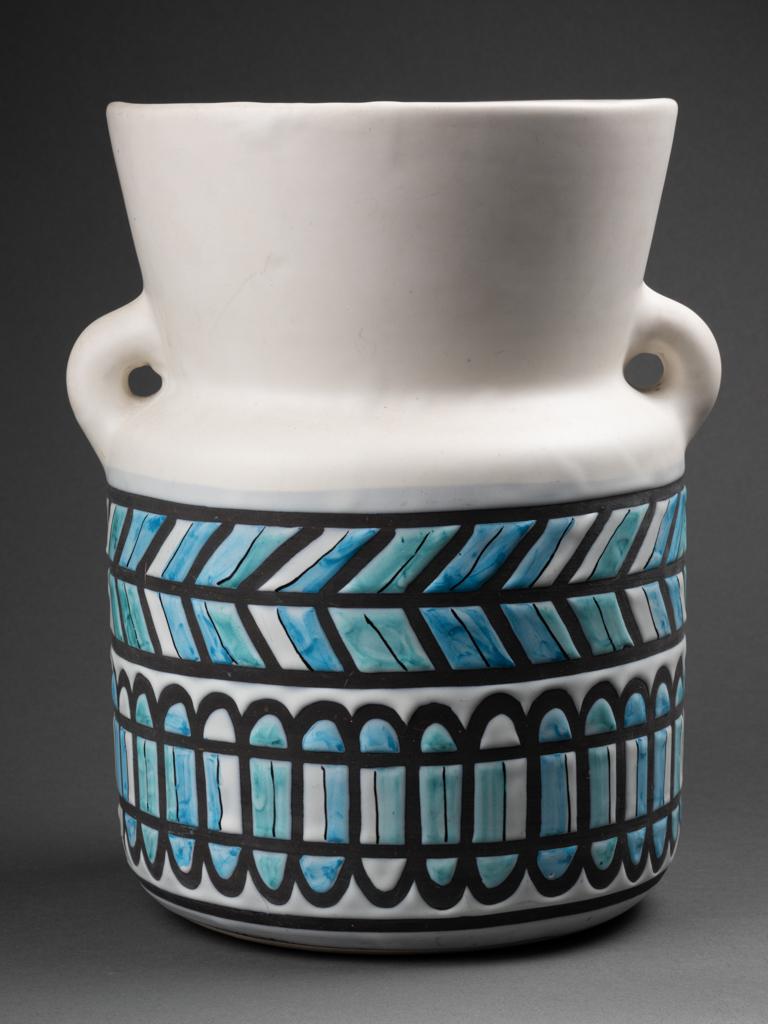 Mid-Century Modern Roger Capron : Grand vase cylindrique 
