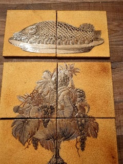 Roger Capron, Composition de carreaux, fresque, Vallauris, vers 1960