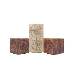 Roger Capron TOTEM, Set of 3 Vases, France, 1950s
