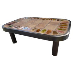 Roger Capron Vallauris Ceramic Coffee Table