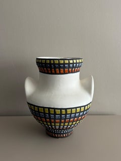 Roger Capron - Vaso con orecchie multicolore