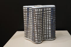 Roger Capron - vase corolle bleu