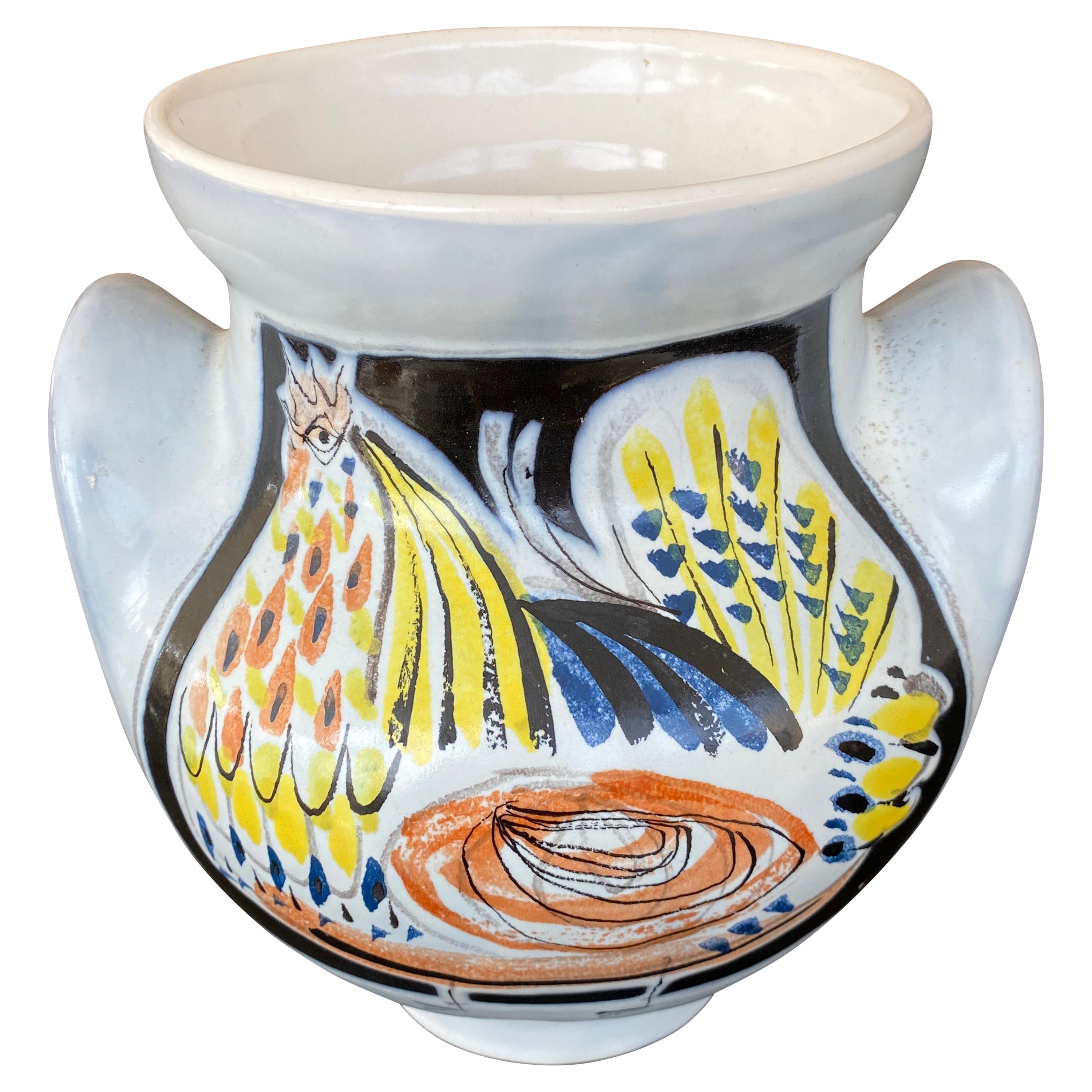 Roger Capron Vase for Vallauris, circa 1960, France For Sale