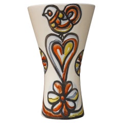 Roger CAPRON - Vase Oiseau