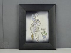 Roger Capron - Vintage Decorative Ceramic Plaque
