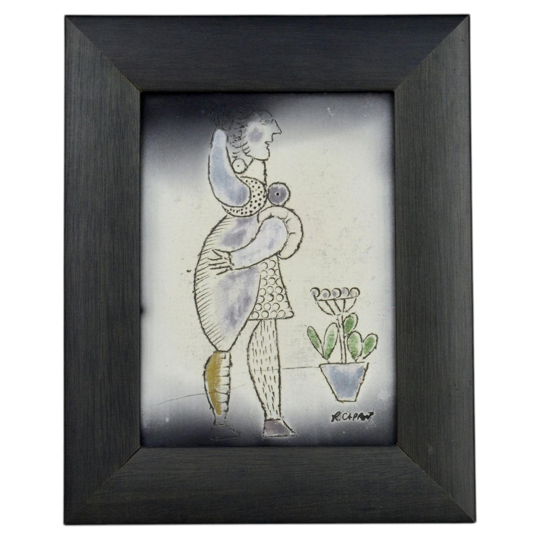 Roger Capron - Vintage Decorative Ceramic Plaque