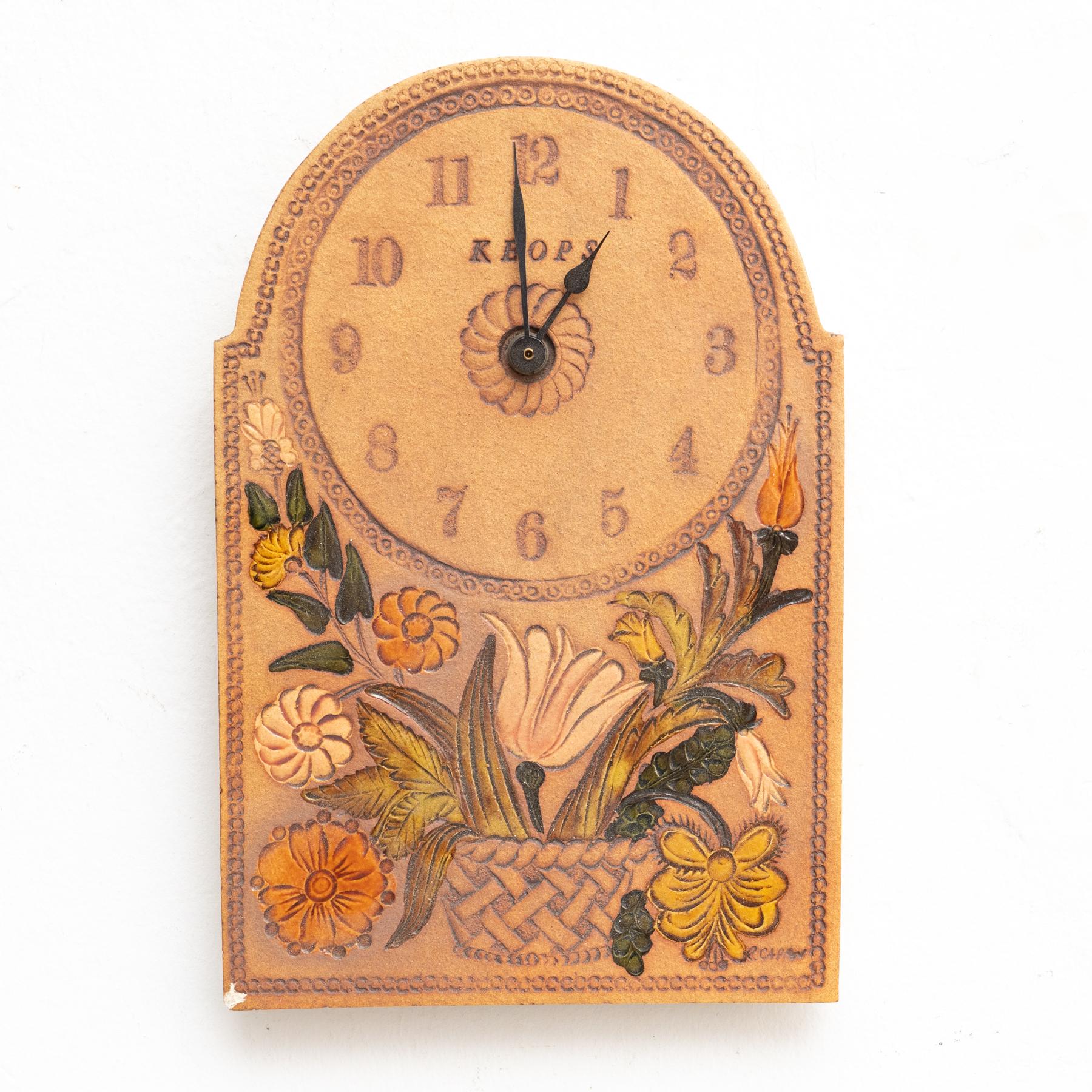 Roger Capron Wall Mounted Ceramic Clock, circa 1960 4