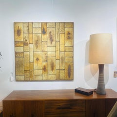 Roger Capron Wall Mounted Tile Sculpture Signed, France 1970s