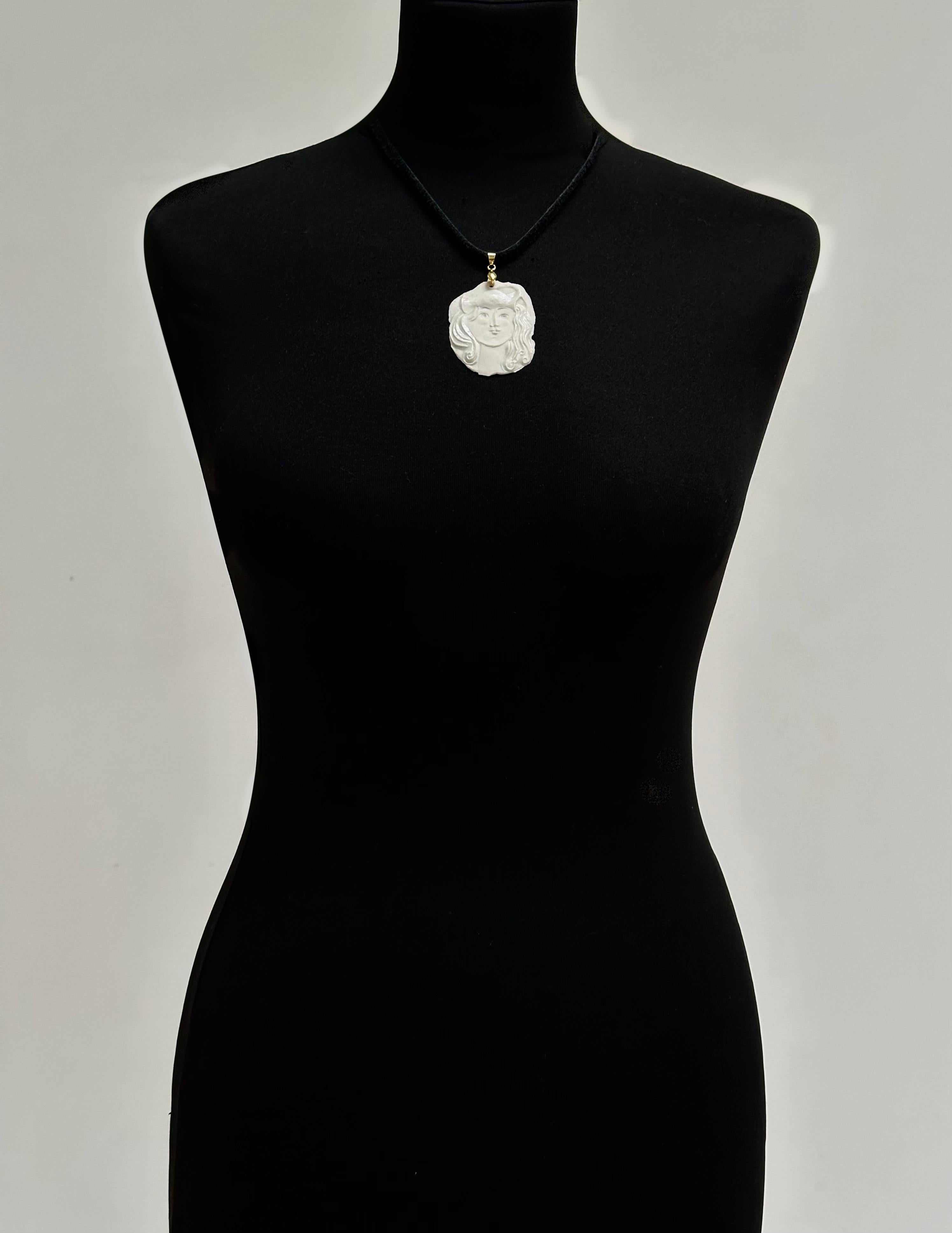 Embossed Roger Capron, Zodiac Charm Aquarius, Vallauris 1973 For Sale