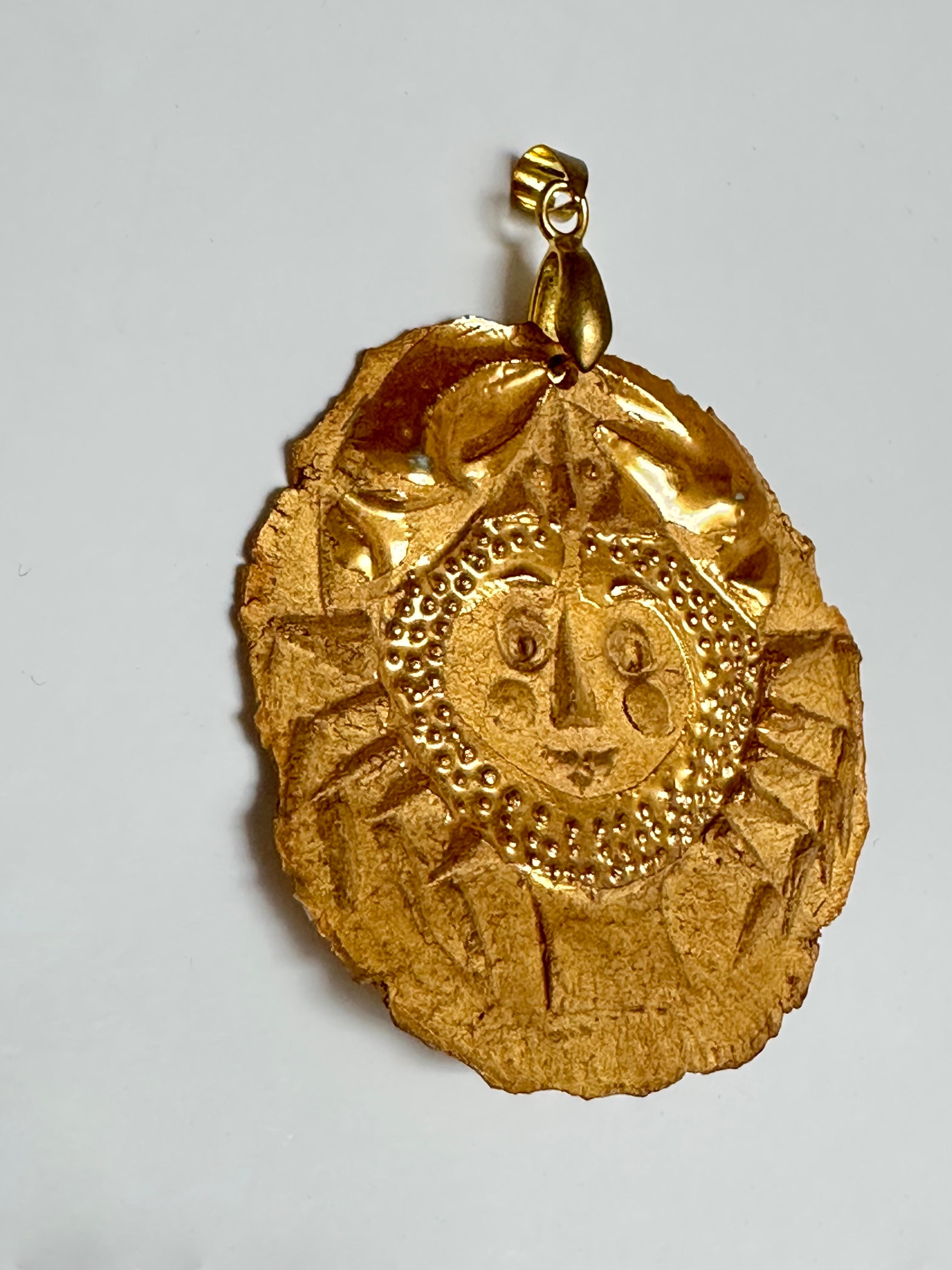 Embossed Roger Capron, Zodiac Charm Cancer, Vallauris 1973 For Sale
