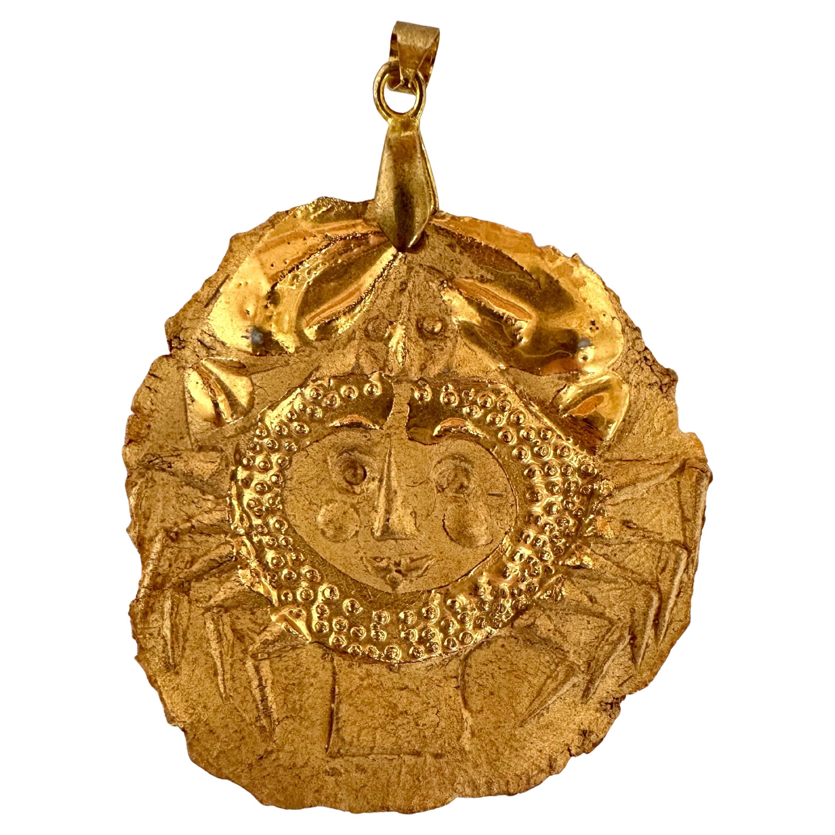 Roger Capron, Zodiac Charm Cancer, Vallauris 1973