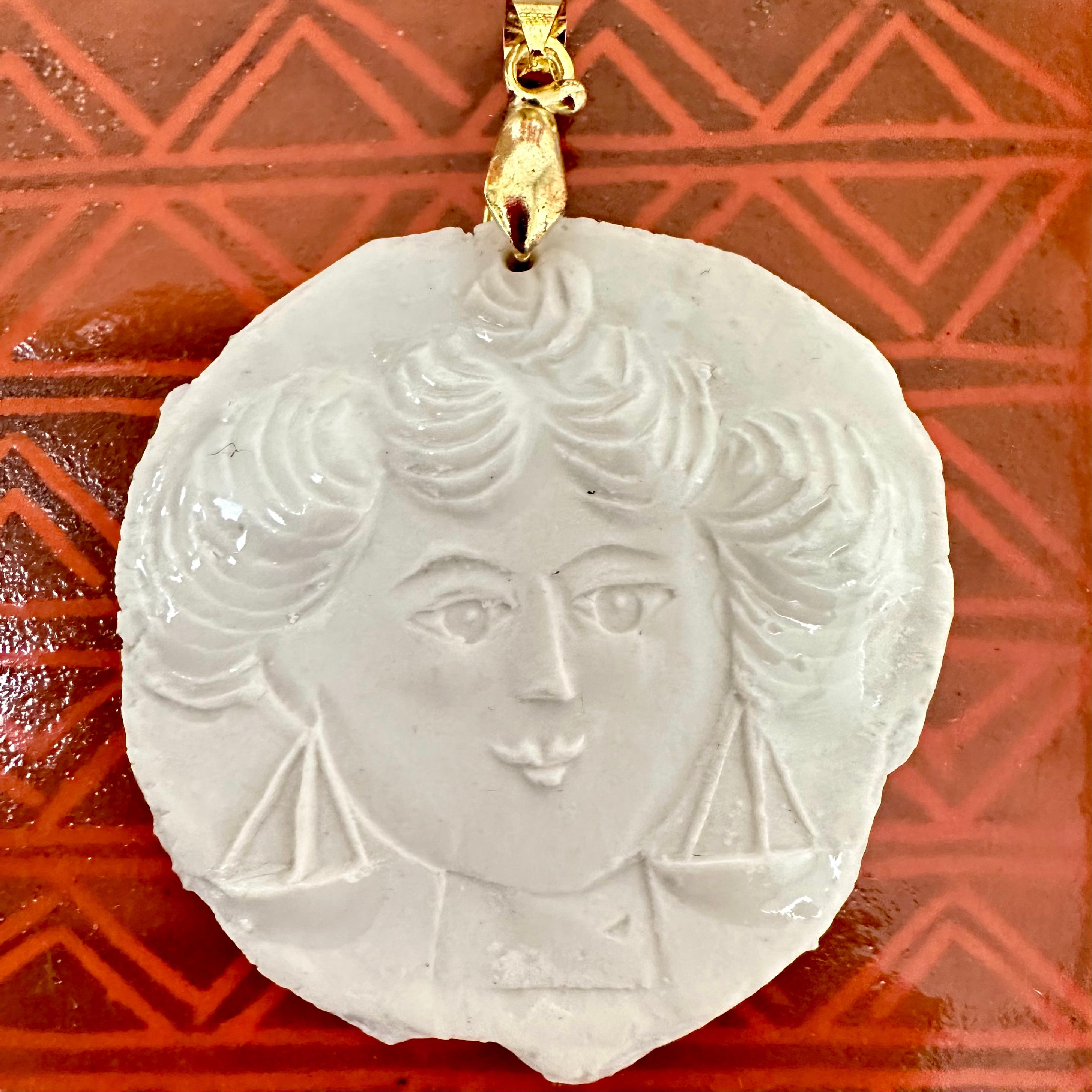French Roger Capron, Zodiac Charm Libra, Vallauris 1973 For Sale