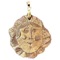Amuleto del Zodíaco, Piscis, Roger Capron, Vallauris 1973