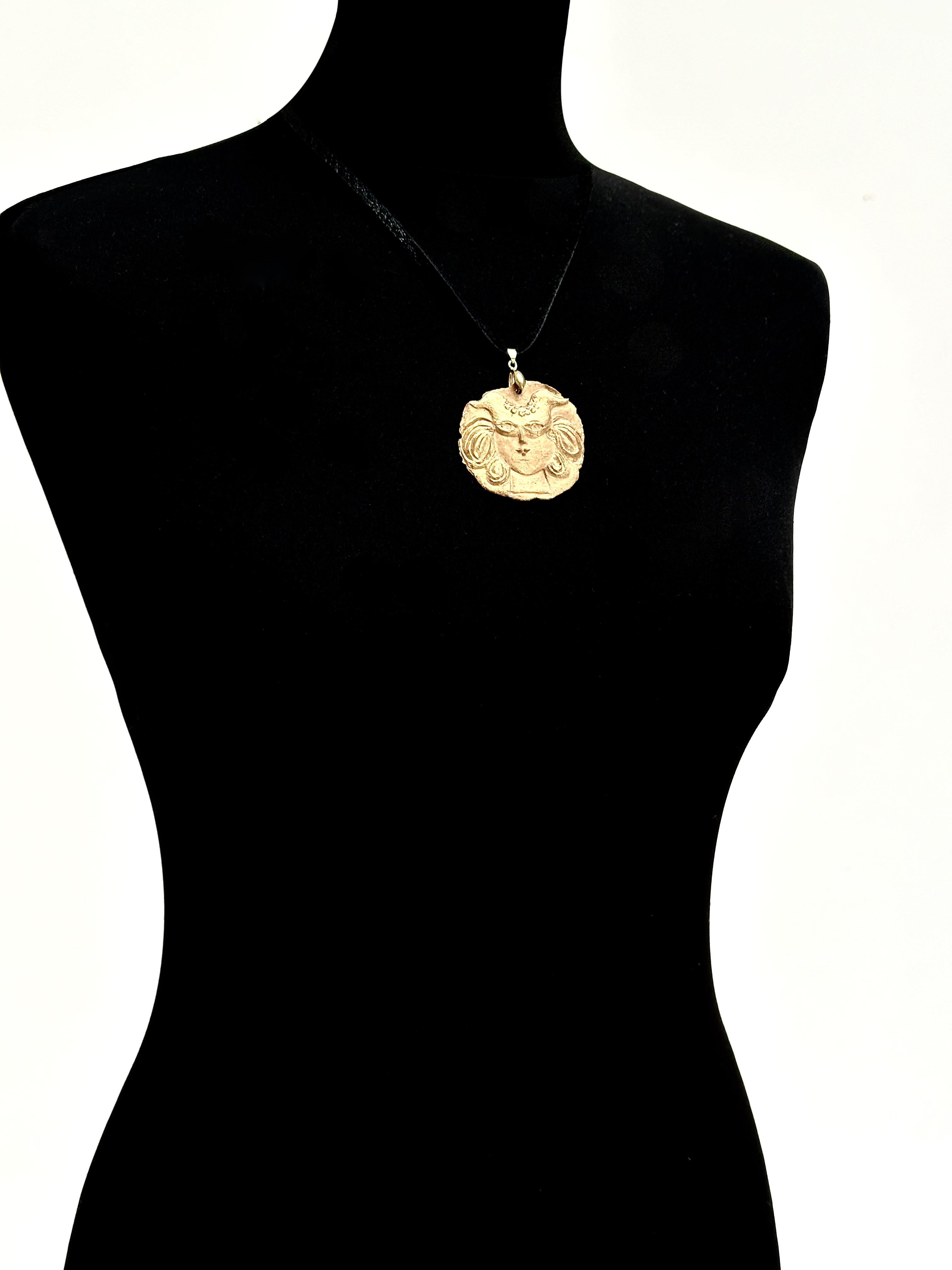 Late 20th Century Roger Capron, Zodiac Charm Taurus, Vallauris 1973 For Sale
