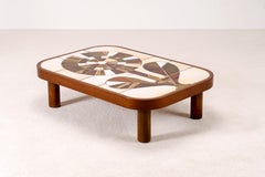 Roger Capron Cerámica, Mesa de centro, Vallauris, Francia, Años 70