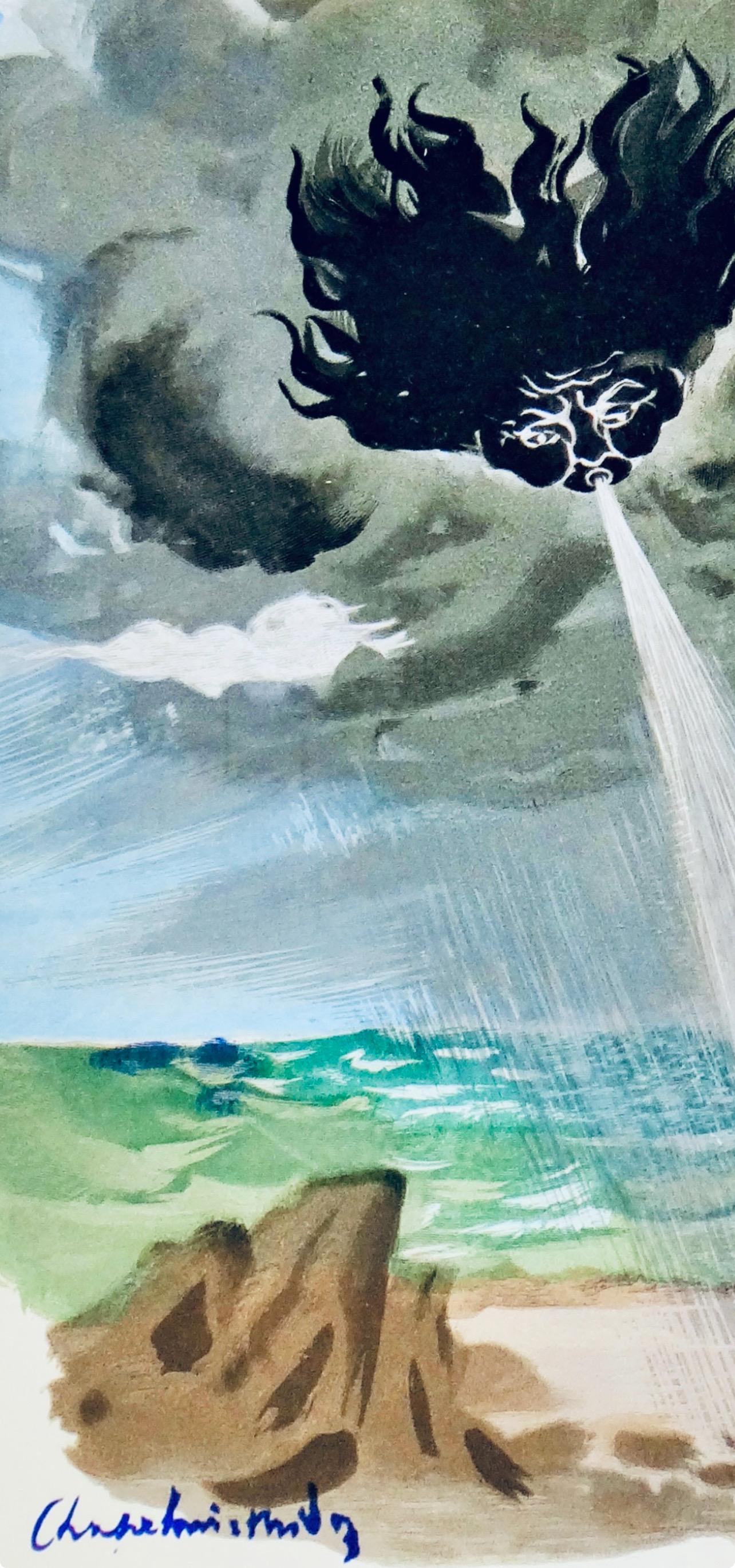 Phebus et Borée, Vingt fables de La fontaine, Roger Chapelain-Midy For Sale 5