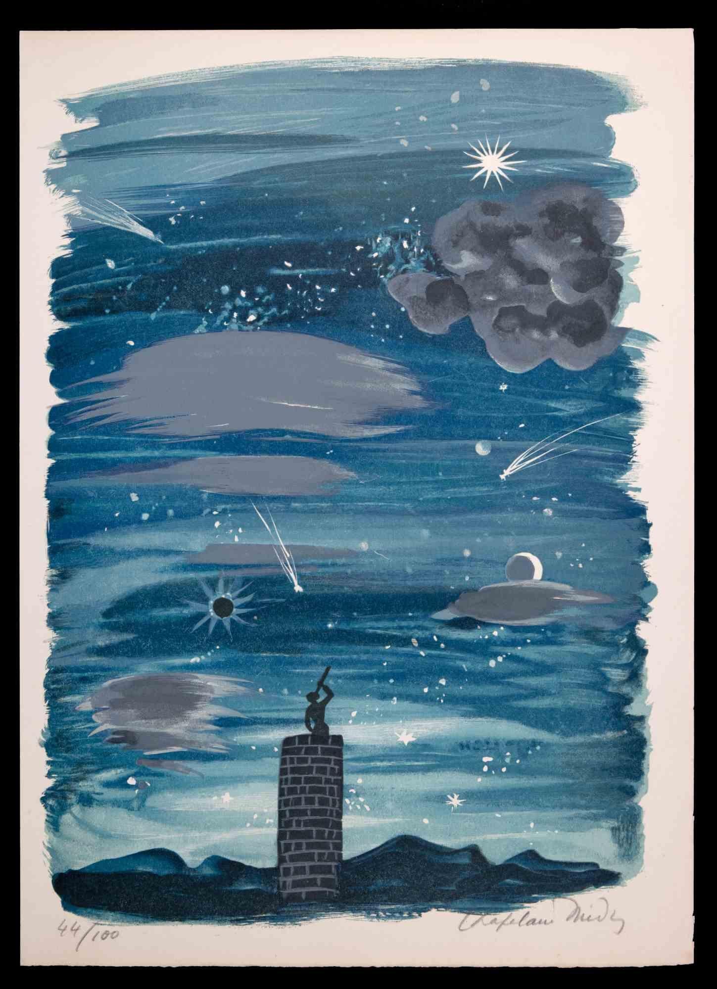 Starry Sky is an Original Litograph realized by Roger Chapelain-Midy in 1962.

The beautiful artwork is in good condition.

Hand-signed by the artist on the lower right corner.

Roger Chapelain, known as Roger Chapelain-Midy, born on August 24, 1904