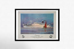 Cartel marítimo de Roger Chapelet - La Lyautey Compagnie de Navigation Paquet