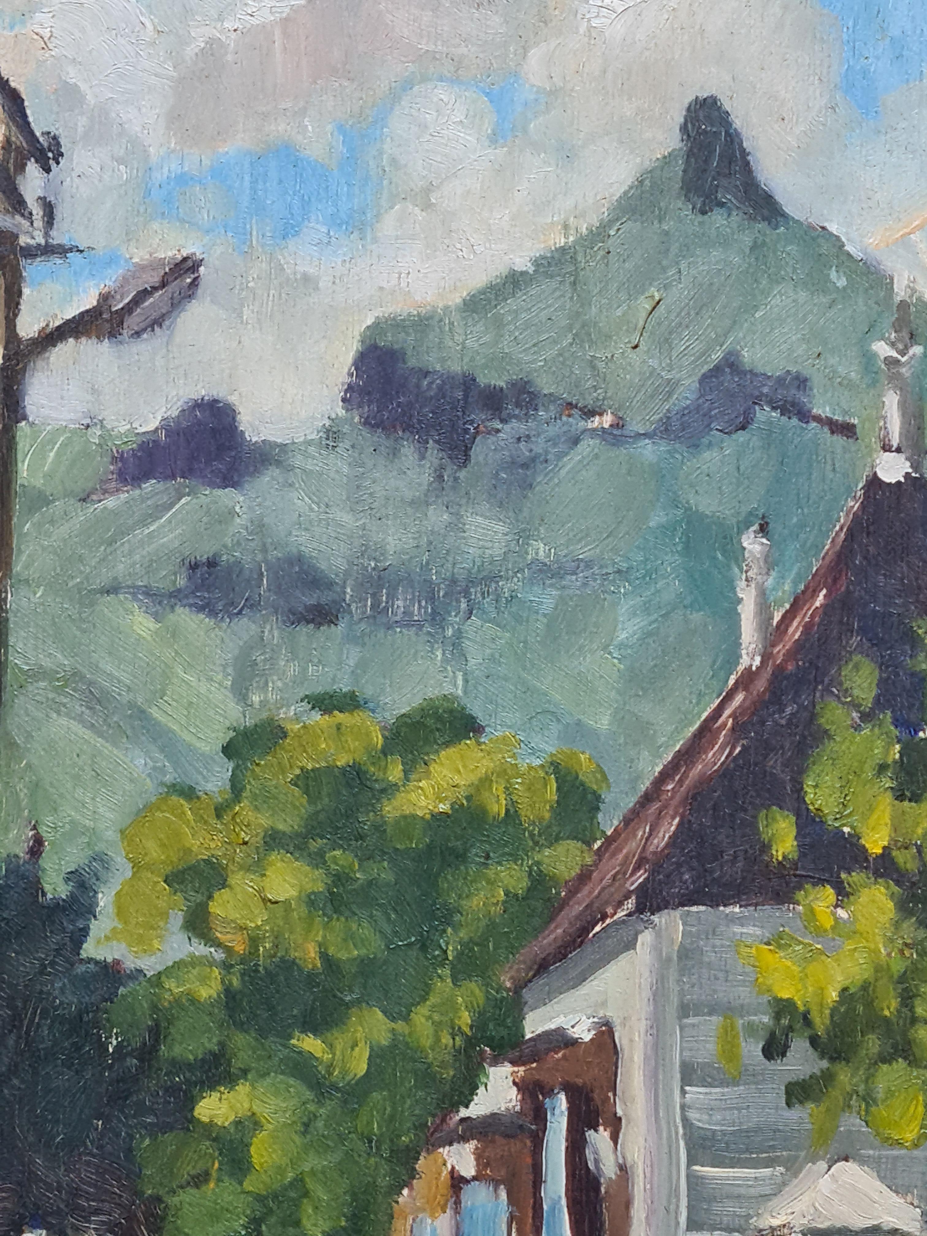 Modern Mauritian Street Scene, Veille Rue de Port Saint Louis For Sale 1