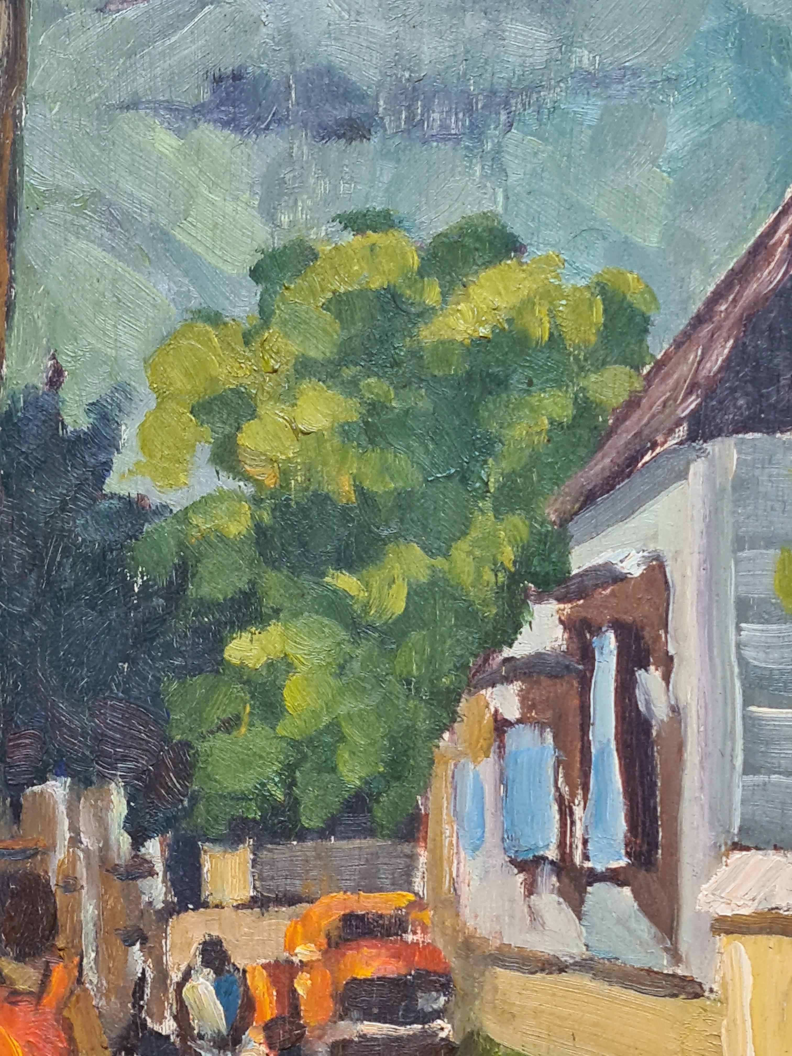 Modern Mauritian Street Scene, Veille Rue de Port Saint Louis For Sale 5