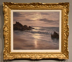 Ölgemälde von Roger De la Corbiere "Das sonnenbeschienene Meer"