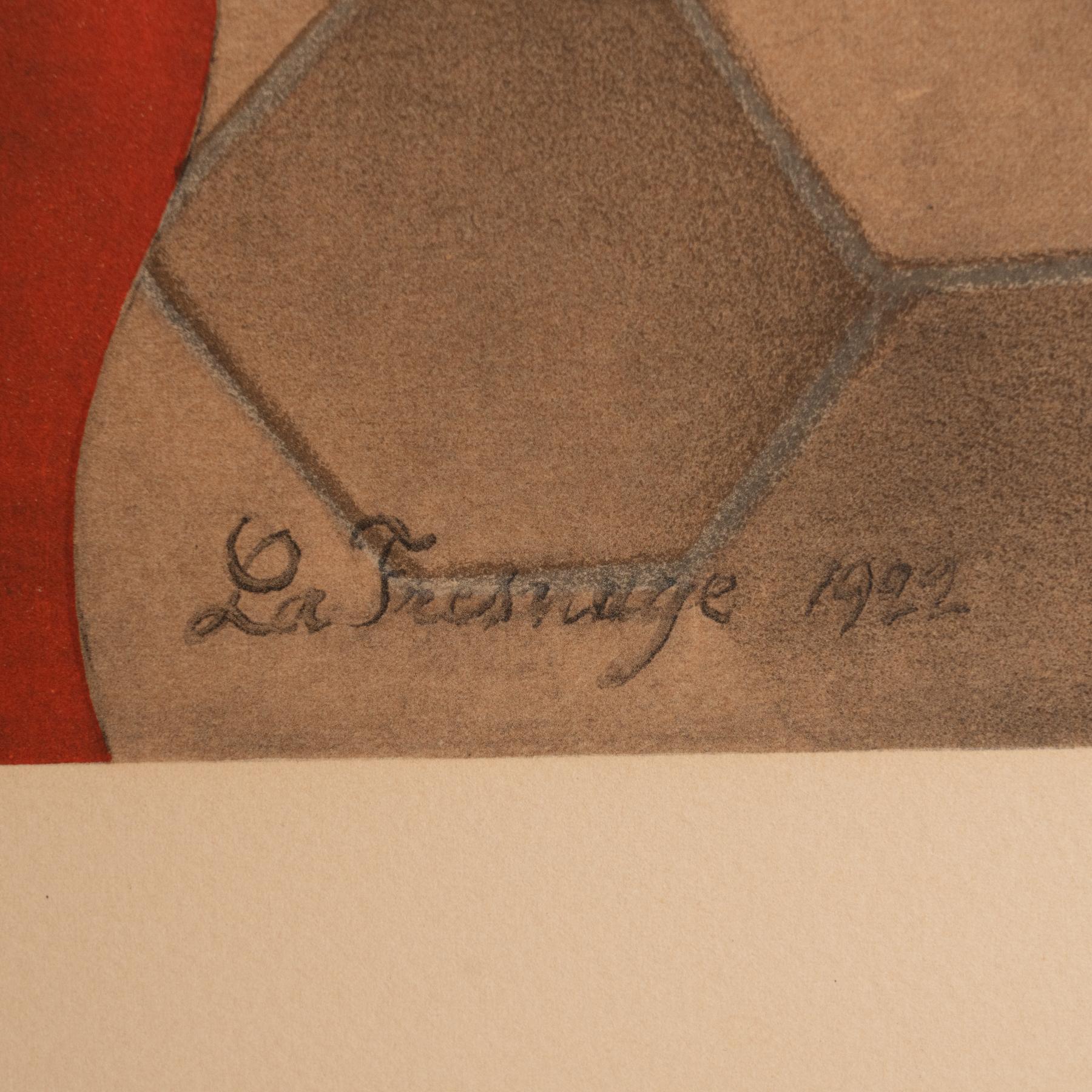 Lithographie encadrée en couleur Roger de la Fresnaye, vers 1968 en vente 4