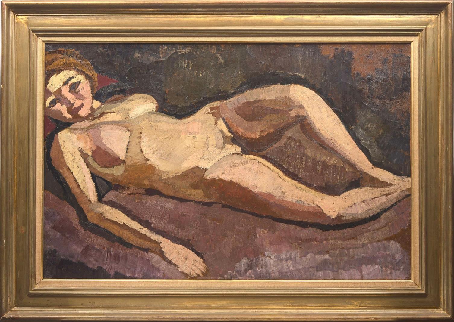 Expressionist Roger de la Fresnaye (French, 1885-1925) - Femme Nue Couchée