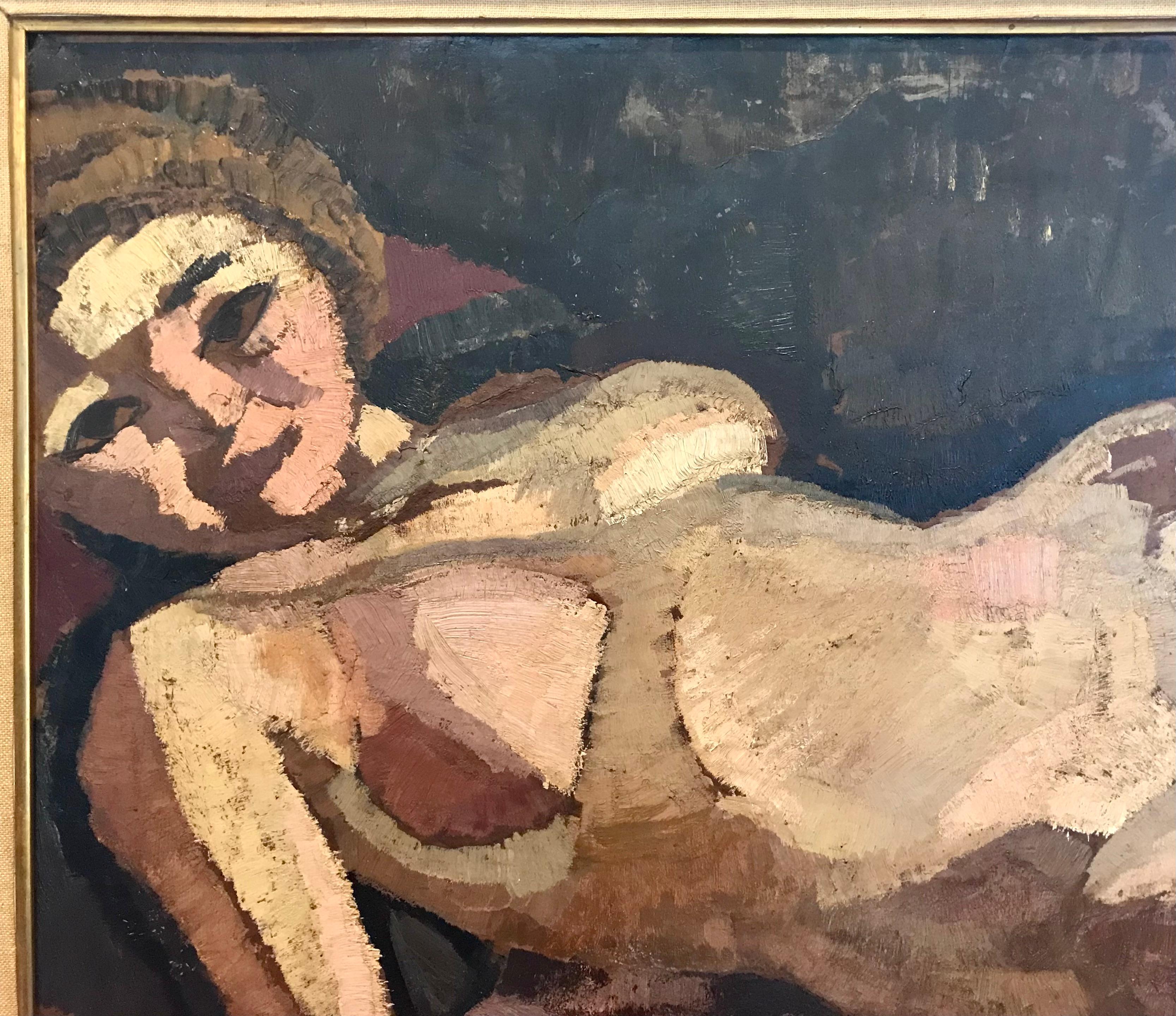 Roger de la Fresnaye (French, 1885-1925) - Femme Nue Couchée In Good Condition In Dallas, TX