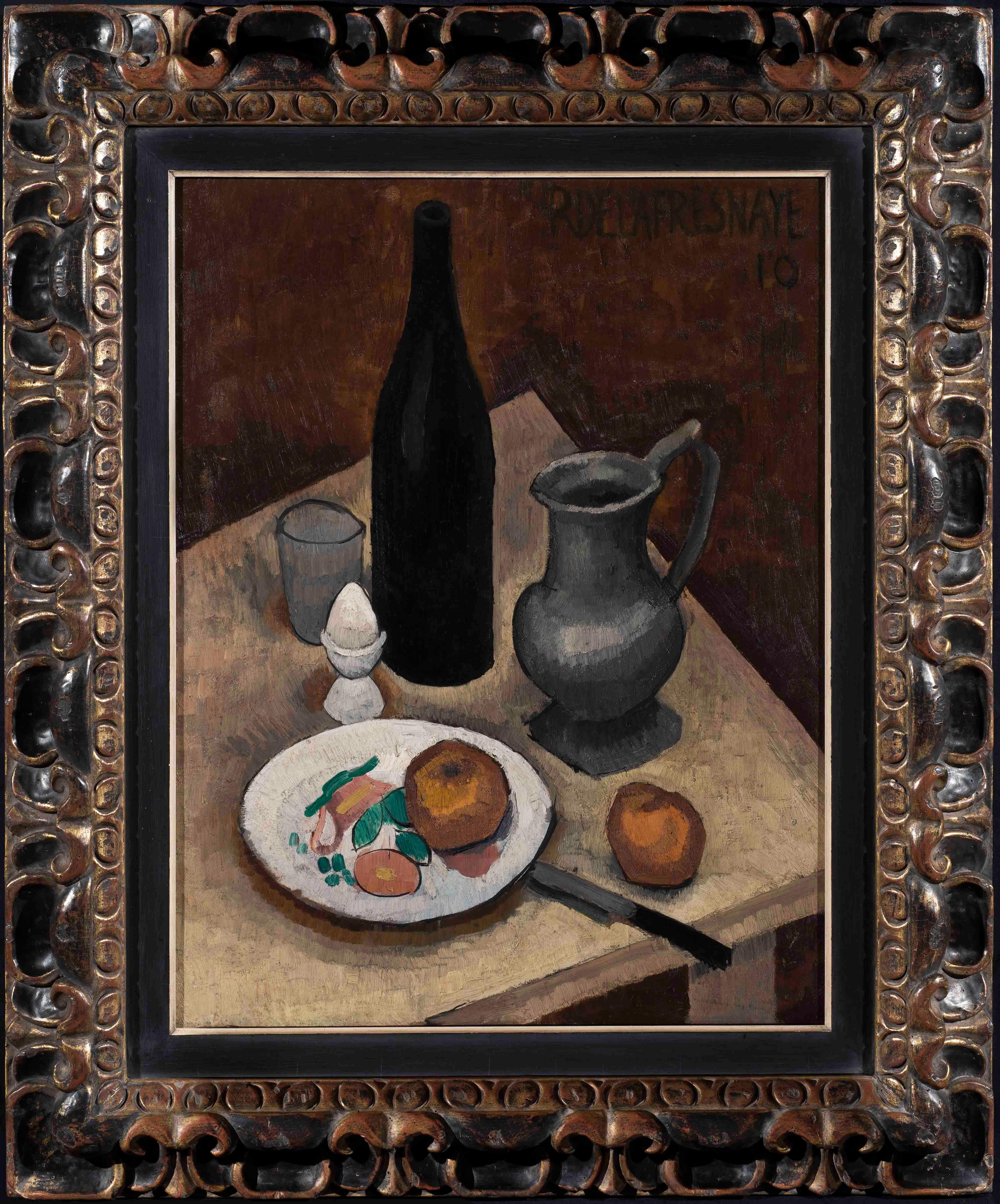 Nature morte à l'oeuf - Roger de la Fresnaye, nature morte, moderne, français, fruit en vente 1