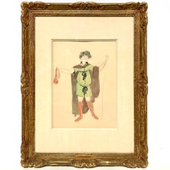 Roger de la Fresnaye Dessin pour un Costume Watercolor