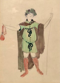 Roger de la Fresnaye Dessin pour un Costume Watercolor